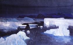 Alexeievtch Borissov Glaciers,Kara Sea France oil painting art